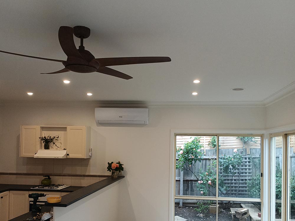 Fan installed by Ocean Grove electrician Sean O'Conner