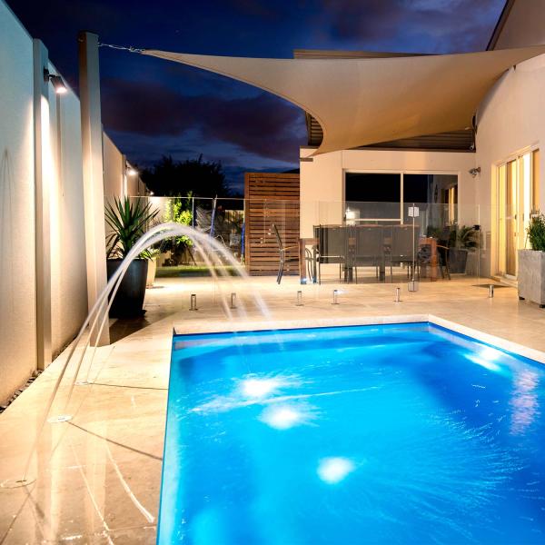 Pool lighting installation in an Ocean Grove pool